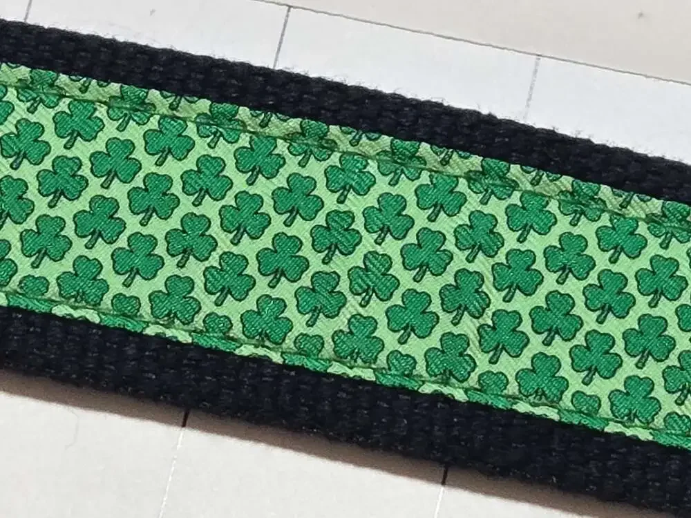 Vineyard Vines St. Patrick's Day Clover/Shamrock Green Leather Golf Ribbon Belt